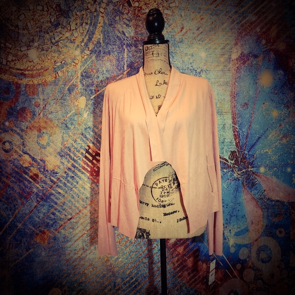 Sophia Jean's Pink Drapy Moto Jacket - Picture 1 of 10